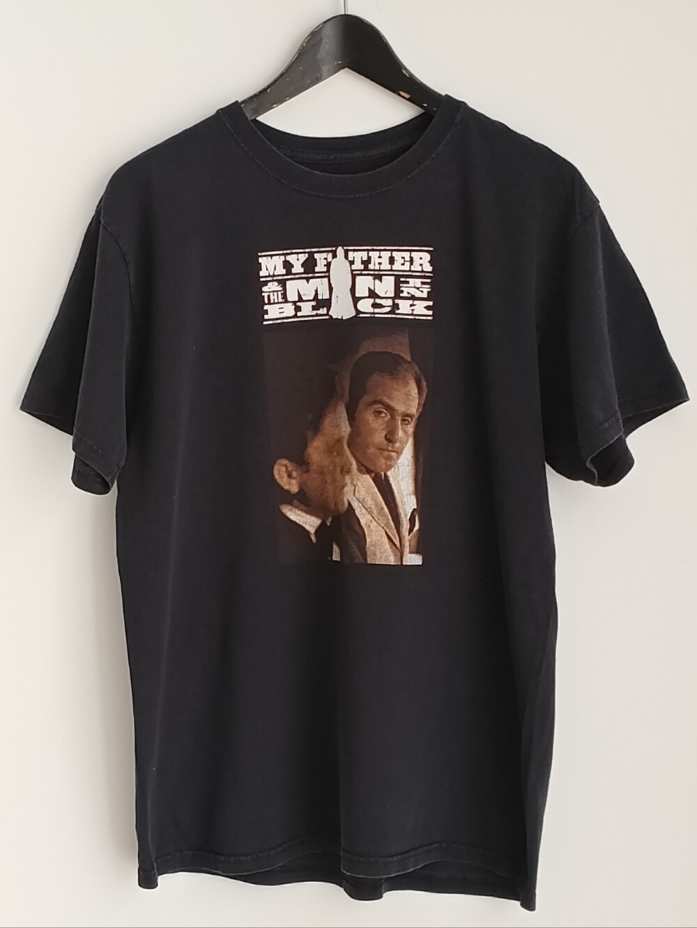 VTG Y2K Johnny Cash Film Graphic Tee Black Port & Company Country Size L